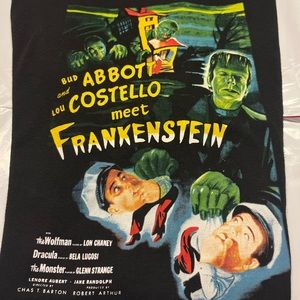 Abbott and Costello meet Frankenstein movie T-shirt Mens small